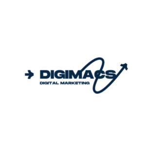 DigiMacs Logo with Upward Arrow – Digital Marketing Agency for SEO, Ads & Social Media